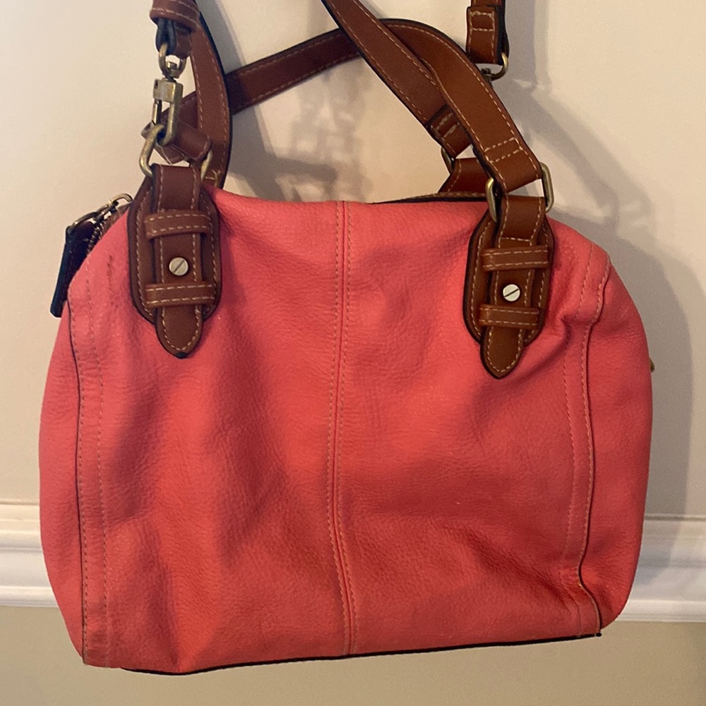 Coral colored purse